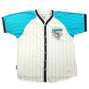 Florida Marlins Vintage 90s Baseball Jersey Shirt Mirage MLB Large